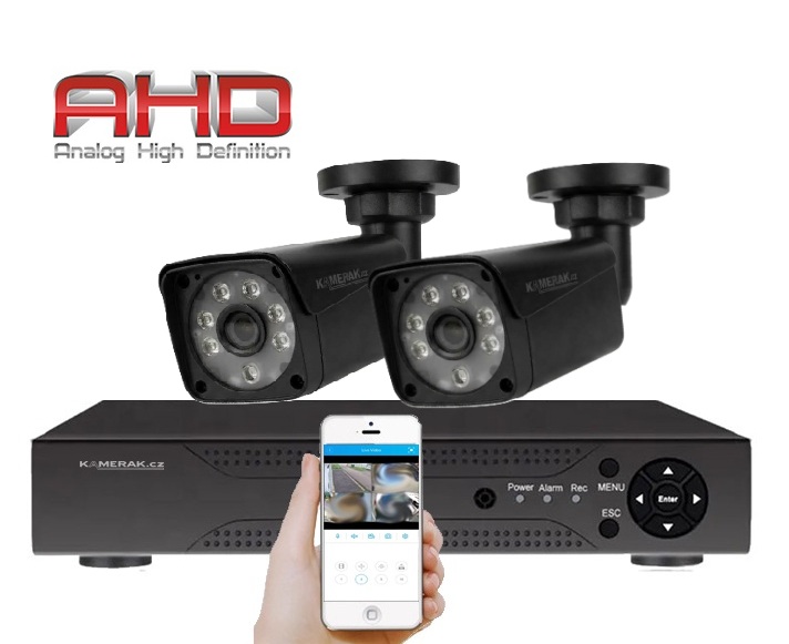 2 kamerov� AHD set WN2-58A 2Mpx 1080p, H.265, CZ menu - 2890 K�