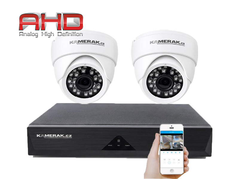 2 kamerov� AHD set WN2-51E 5Mpx 1920p, H.265, CZ menu - 3890 K�
