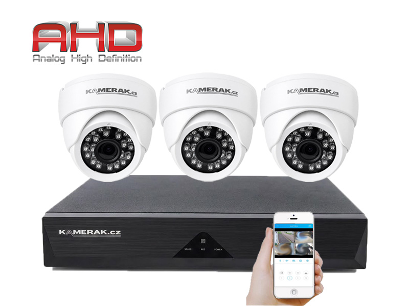 3 kamerov� AHD set WN3-51E 5Mpx 1920p, H.265, CZ menu - 4790 K�