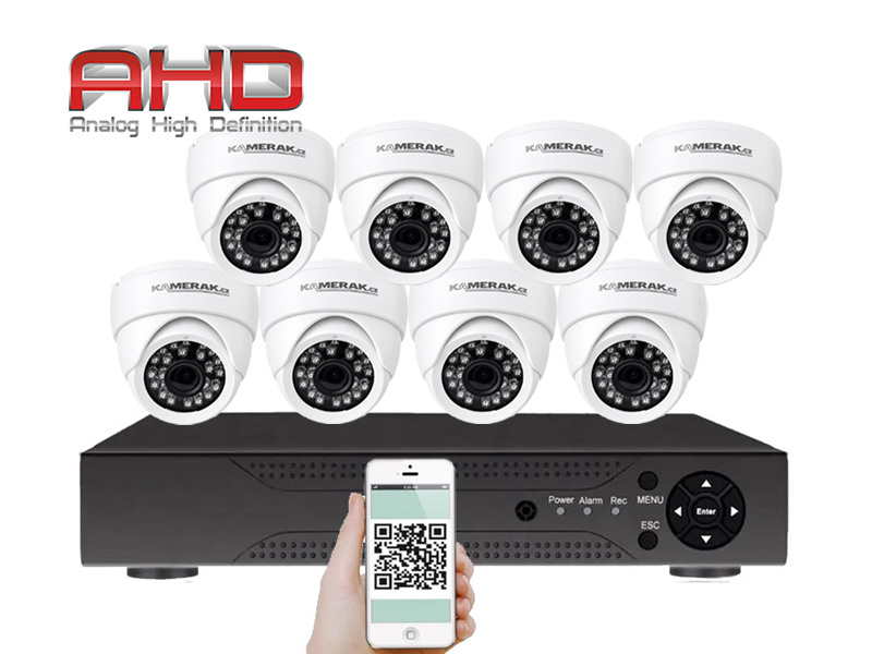 8 kamerov� set AHD WN8-51A 2MPx-1080P, CZ menu - 6490 K�