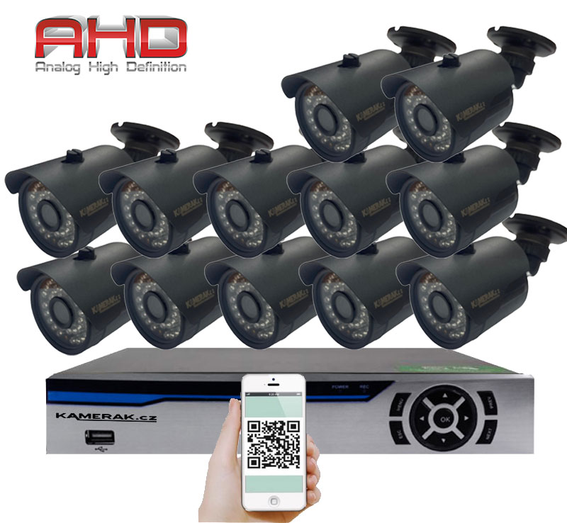 12 kamerov� syst�m AHD WN12-58E 5Mpx