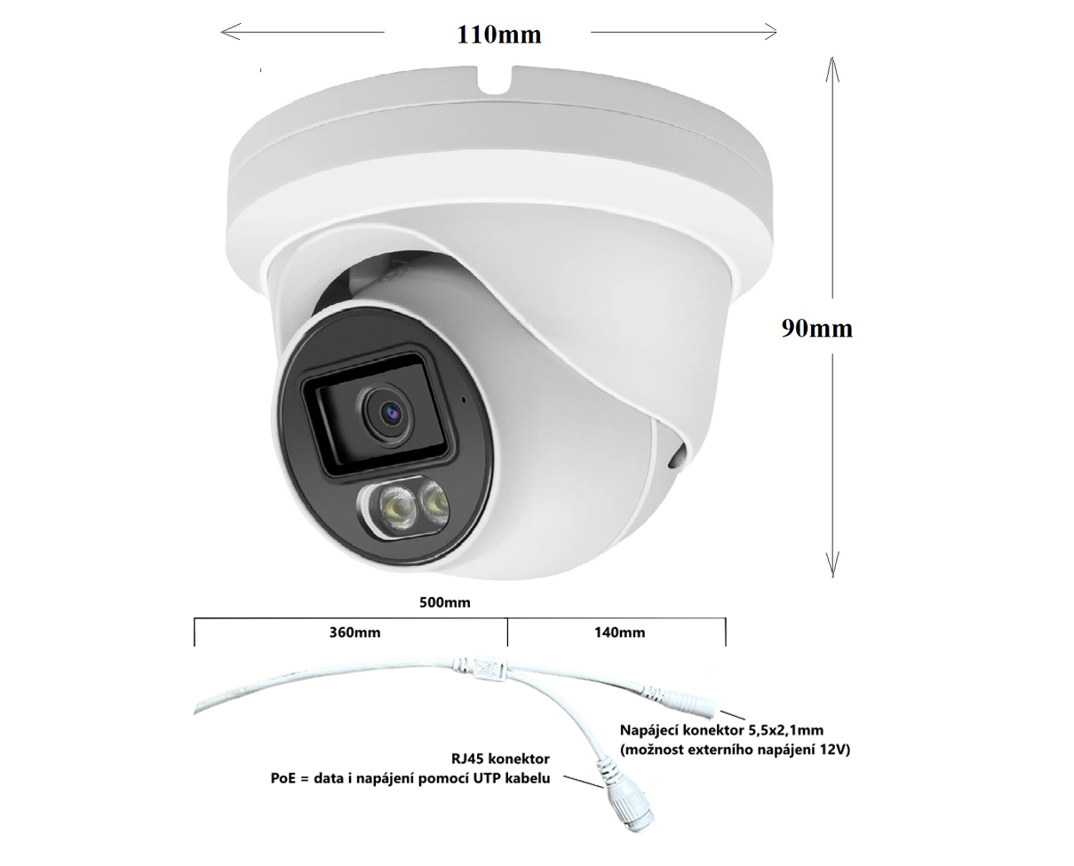 Venkovn� kovov� IP kamera pro dohledov� syst�m