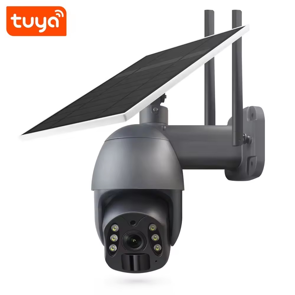 Tuya Smart Bezpenostn 4G PTZ Kamera s 3MP Rozlienm, 8W Solrnm Panelem 2"  a Dvoucestnm Zvukem - 4988 K