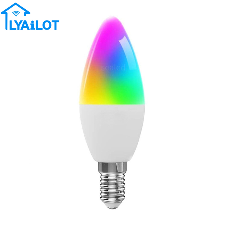 Inteligentn E14 Wifi Control RGB Smart LYAILOT LED rovka WiFi