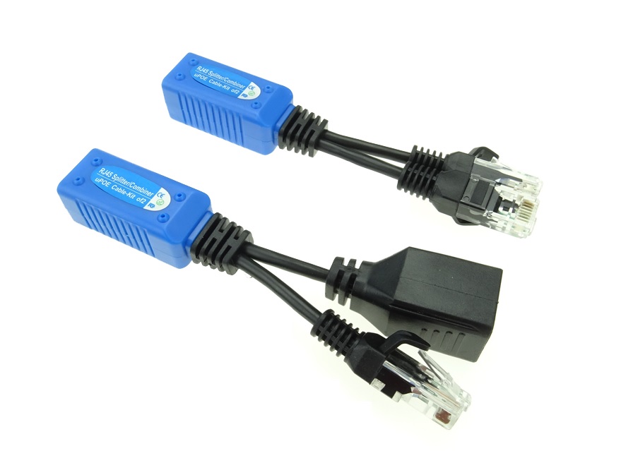 Rozboova RJ45 s PoE vstup samec + samice - 260 K