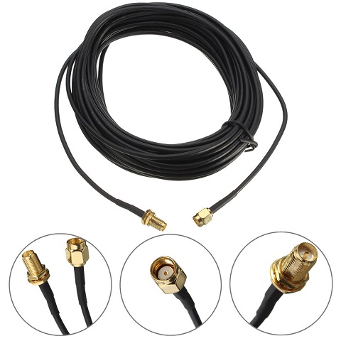 RG174 prodluovac kabel pro WiFi antnu RP-SMA male 10m - 240 K