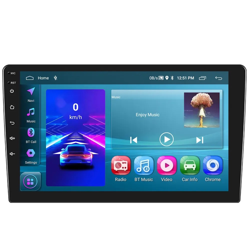 2DIN Autordio 10,1" LCD A3196 2GB+64GB Android 13