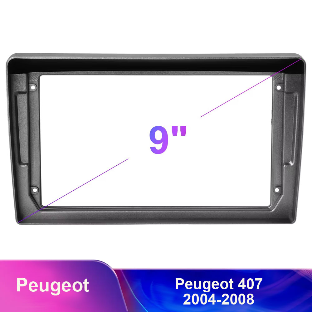 Reduk�n� r�me�ek A7688 pro autor�dio 9 " pro Peugeot 407 2004-2008 (st��brno�ed�)