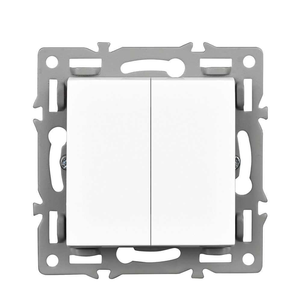 UNIC modul MD2V02  dvojvypna stdav .5B 6+6, plast bl pro rmeek 82mm