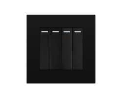 SRAN 4vyp�na� v�etn� r�me�ku plast �ern� - 88 K�