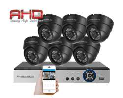 6 kamerov AHD set HE6-64E 5Mpx 1920p, H.265, CZ menu - 8090 K