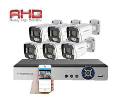 6 kamerov AHD set HE6-54E 5Mpx 1920p, H.265, CZ menu - 8090 K