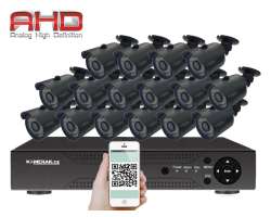 16 kamerov� AHD set HE16-58A 2Mpx 1080p, H.265, CZ menu - 13490 K�