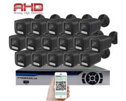 16 kamerov AHD set HE12-56E 5Mpx 1920p, H.265, CZ menu - 20090 K