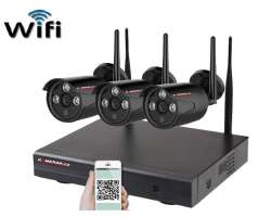  Bezdrtov 3 kamerov set WiFi IP PRO WIP3-103B-Black 3MPx, CZ menu - 4690 K