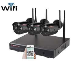 Bezdrtov 3 kamerov set WiFi IP PRO WIP3-303C-Black 5MPx, CZ menu - 6190 K