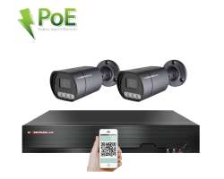 PoE IP 2 kamerov set XM-210B 4MPx, mikrofon, CZ menu - 5190 K