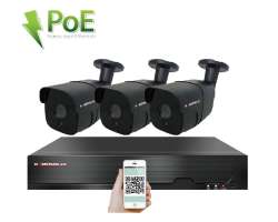 PoE IP 3 kamerov� set XM-307B 4MPx, CZ menu - 6490 K�