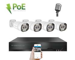 PoE IP 4 kamerovy set XM-403B 4MPx, mikrofon, CZ menu - 7690 K