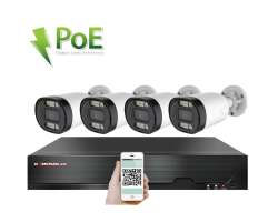 PoE IP 4 kamerov set XM-413B 4MPx, CZ menu - 7890 K