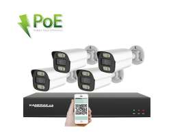 PoE IP 4 kamerov set XM-414B 4MPx, CZ menu - 7890 K