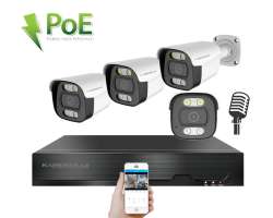 PoE IP 4 kamerov� set XM-414B 4MPx, CZ menu - 7690 K�