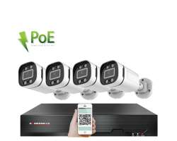 4K PoE IP 4 kamerov set XM-406D 8MPx, CZ menu - 10190 K