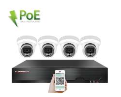 4K PoE IP 4 kamerov set XM-409D 8MPx, CZ menu - 10490 K