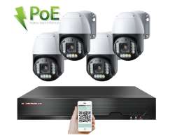 4K PoE IP 4 kamerov set XM-PTZ-421D 5x zoom, 8Mpx, CZ menu - 14190 K
