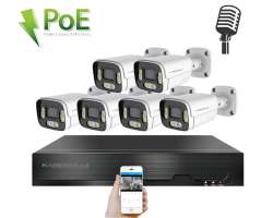 PoE IP 6 kamerov� set XM-606B 4MPx, CZ menu - 11190 K�