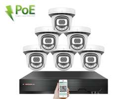 4K PoE IP 6 kamerov� set XM-612D 8MPx, CZ menu - 14490 K�