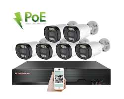 4K PoE IP 6 kamerov set XM-613D 8MPx, CZ menu - 15490 K