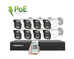 PoE IP 8 kamerov set XM-814B 4MPx, CZ menu - 14090 K