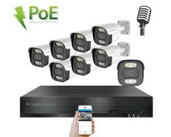 PoE IP 8 kamerov� set XM-814B 4MPx, CZ menu - 13690 K�