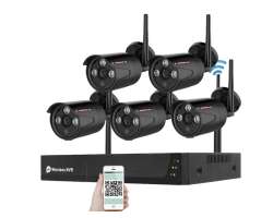Bezdr�tov� WiFi 5 kamerov� set WTU5-033A-Black, 2MPx smart life - 5990 K�