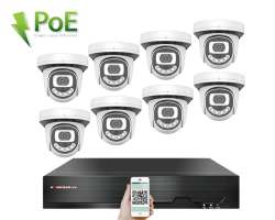 4K PoE IP 8 kamerov set XM-812D 8MPx, CZ menu - 18090 K