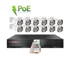 VOLNA PoE IP 12 kamerov� set XM-1203A 4Mpx, CZ menu - -10 K�