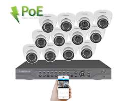 PoE IP 12 kamerov� set  XM-1202B 4MPx, CZ menu - 24790 K�