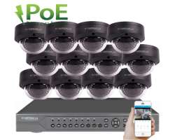 PoE IP 12 kamerov� set XM-1204B 4MPx s mikrofonem a CZ menu - 24990 K�