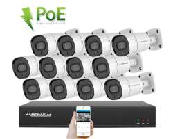 PoE IP 12 kamerov set XM-1208B 4MPx, CZ menu - 24190 K