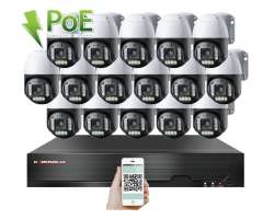 PoE IP 16 kamerov� set XM-PTZ-1621B 5xZOOM 4Mpx, CZ menu - 43690 K�
