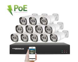 PoE IP 12 kamerov set XM-1208D 8MPx, CZ menu - 28290 K
