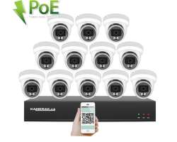 4K PoE IP 12 kamerov set XM-1209D 8MPx, CZ menu - 33390 K