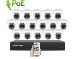 PoE IP 16 kamerov set XM-1609B 4MPx, CZ menu - 29590 K