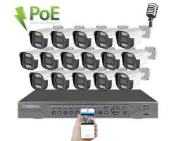 PoE IP 16 kamerov� set XM-1614B 4MPx, CZ menu - 29890 K�