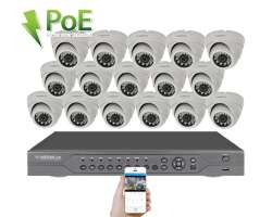 4K PoE IP 16 kamerov� set  XM-1602D 8MPx, CZ menu - 40090 K�
