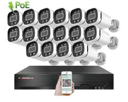 4K PoE IP 16 kamerov set XM-1606D 8MPx, CZ menu - 39590 K