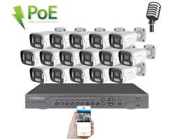 4K PoE IP 16 kamerov set XM-1606D 8MPx, CZ menu - 40790 K