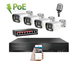IP 4 kamerov set  s externm PoE XM-406B-Ext. 4MPx, CZ menu - 6990 K
