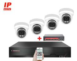 IP 4 kamerov set  s externm PoE XM-409B-Ext. 4MPx, CZ menu - 8590 K